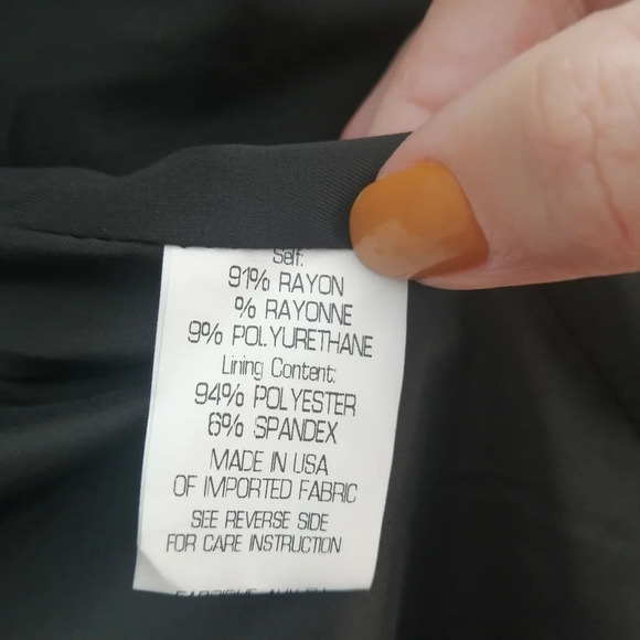 Theory Caprino Black 3 Button Blazer Jacket with Self Tie Belt 12 - Picture 13 of 16